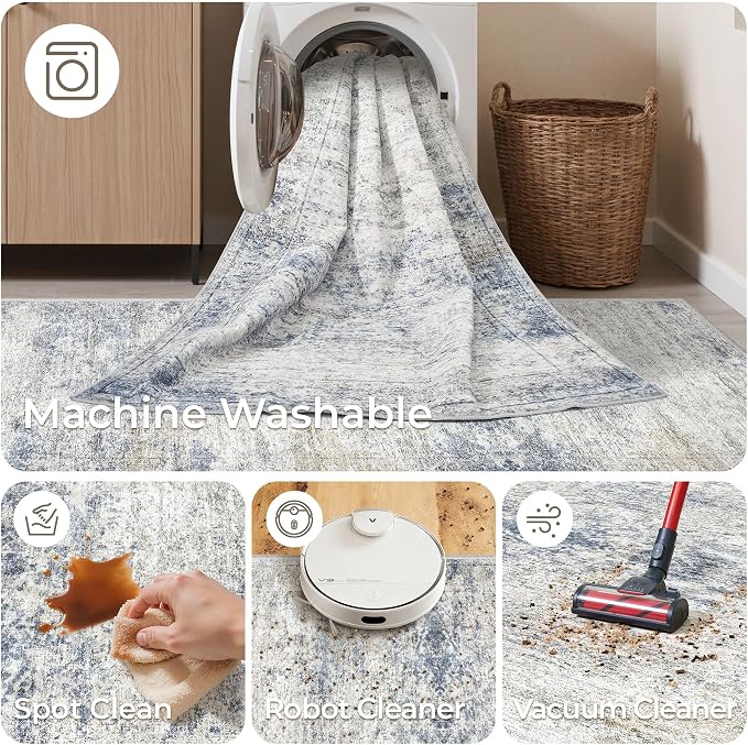 2x3 Washable Rug Runner for Bathroom, Soft Entryway Rug for Laundry Room - Image 8