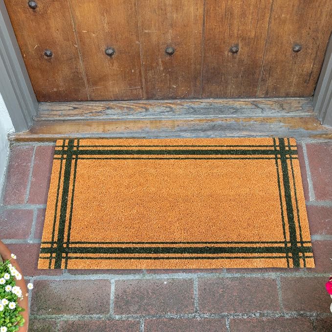 KAF Home Coir Doormat with Heavy-Duty, Weather Resistant, Non-Slip PVC Backing - Image 3