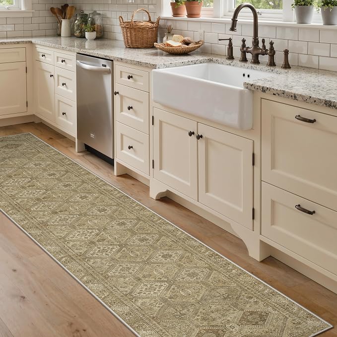 GENIMO Runner Rug 2x7 Non Slip Machine Washable Hallway Runner Rug, Low Pile - Image 4