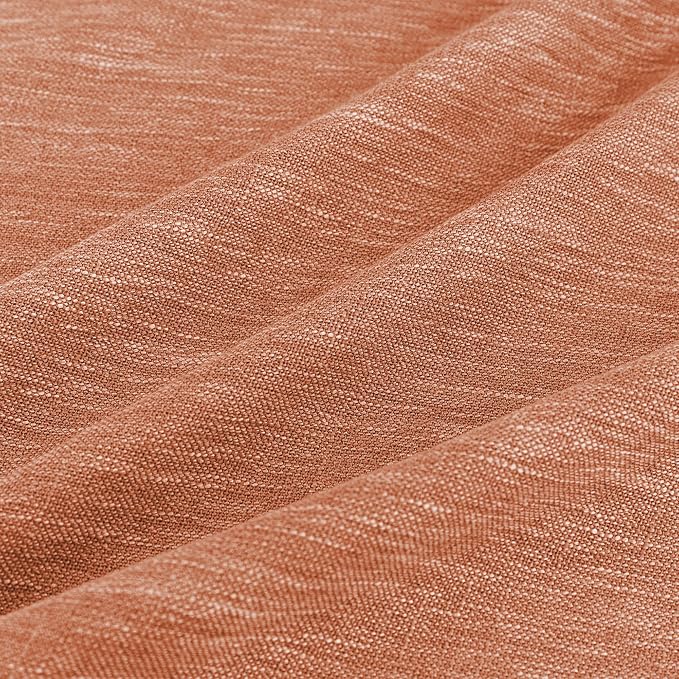 MYSKY HOME Floor Length Burnt Orange Curtains 95 Inch Long Panels, Boho - Image 6