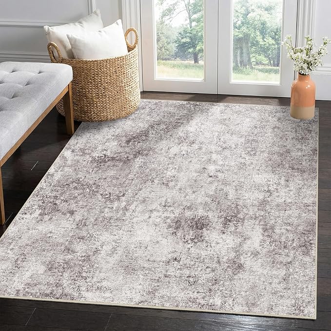 4 Square Area Rug: Washable Low Pile Carpet - Image 5