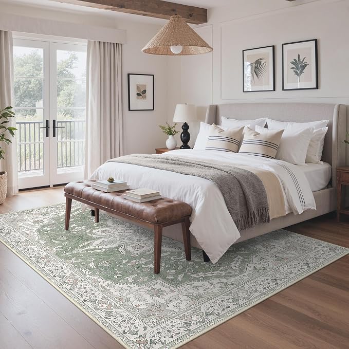GENIMO 5X7 Washable Vintage Area Rugs - Image 8