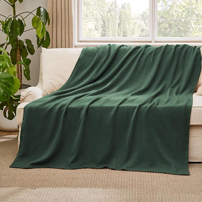 Bedsure GentleSoft 100% Cotton Large Throw Blanket - Image 4