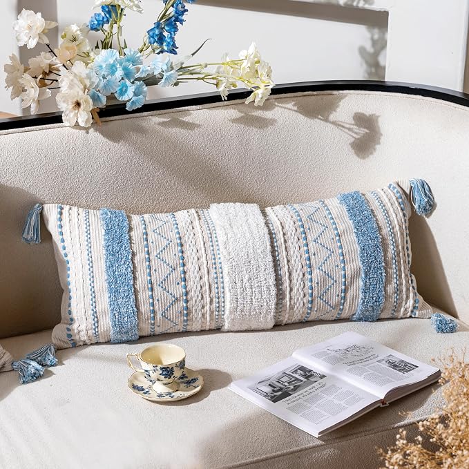 BlissBlush 14x36 Lumbar Pillow Cover by BlissBlush