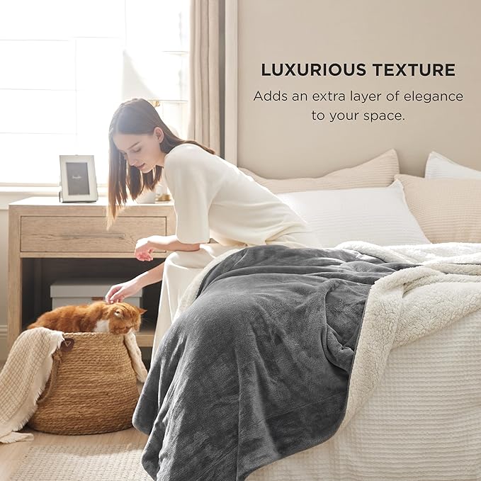 Bedsure GentleSoft Sherpa Fleece King Blankets - Image 4