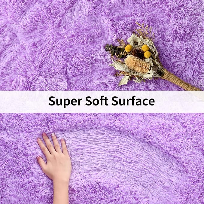 Merelax Modern Soft Fluffy Large Shaggy Rug - Image 6