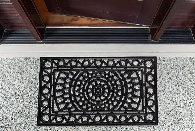 DII Rubber Doormats Collection All Weather, Sun Scroll - Image 11