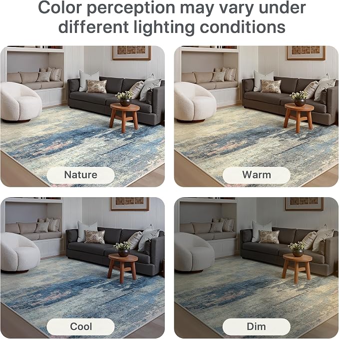 GENIMO 5X7 Washable Modern Area Rugs - Image 8