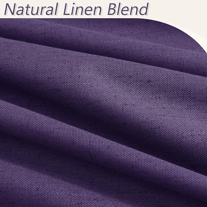 Guken 100% Blackout Curtains 90 Inch Length 2 Panels Set - Image 3