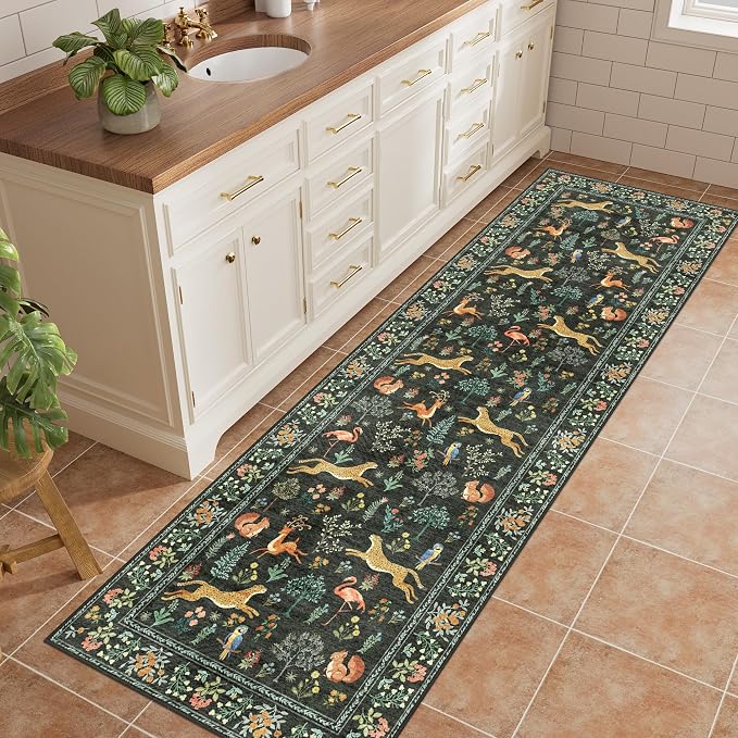 DUKINO 2x6 Rug for Hallway, Washable Kitchen Runner Rug - Image 2