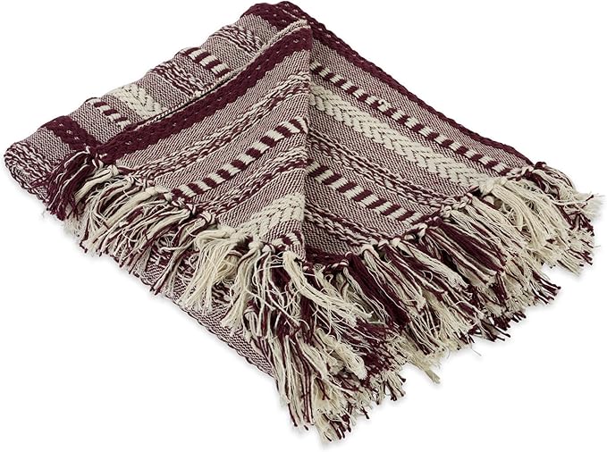 DII Braided Striped Decorative Throw Blanket by DII