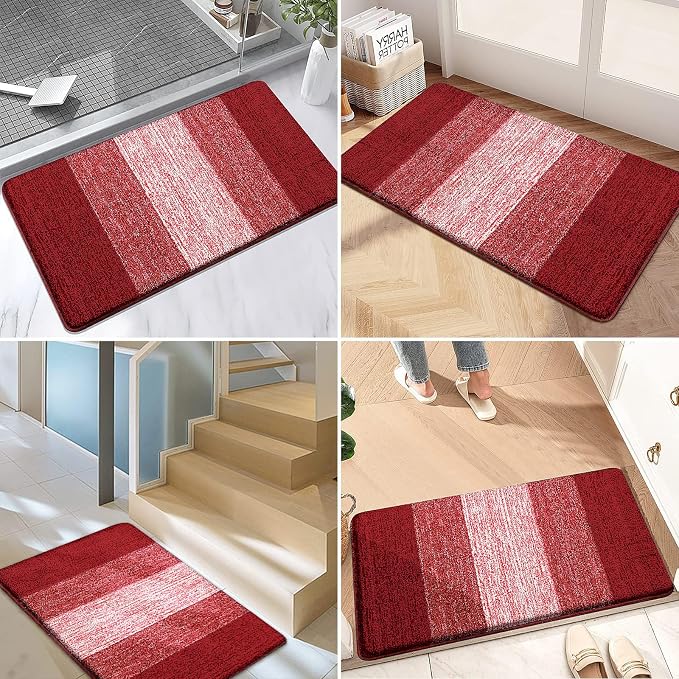 Kitinjoy Indoor Outdoor Door Mat, 59x36 Non-Slip Absorbent Dirt Trapper - Image 6