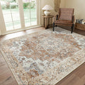 GENIMO 8x10 Area Rugs for Living Room, Machine Washable Non Slip Rugs, Low Pile by GENIMO