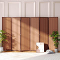 JOSTYLE 6 Panel Folding Privacy Screens 6ft Bamboo Freestanding Room Dividers by Jostyle