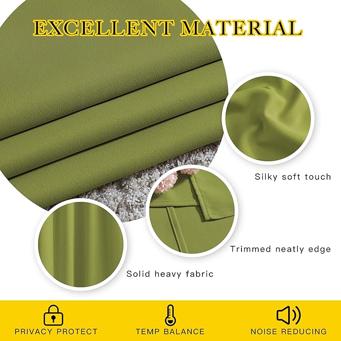 NICETOWN Room Darkening Curtain Panel Grommet - Image 4