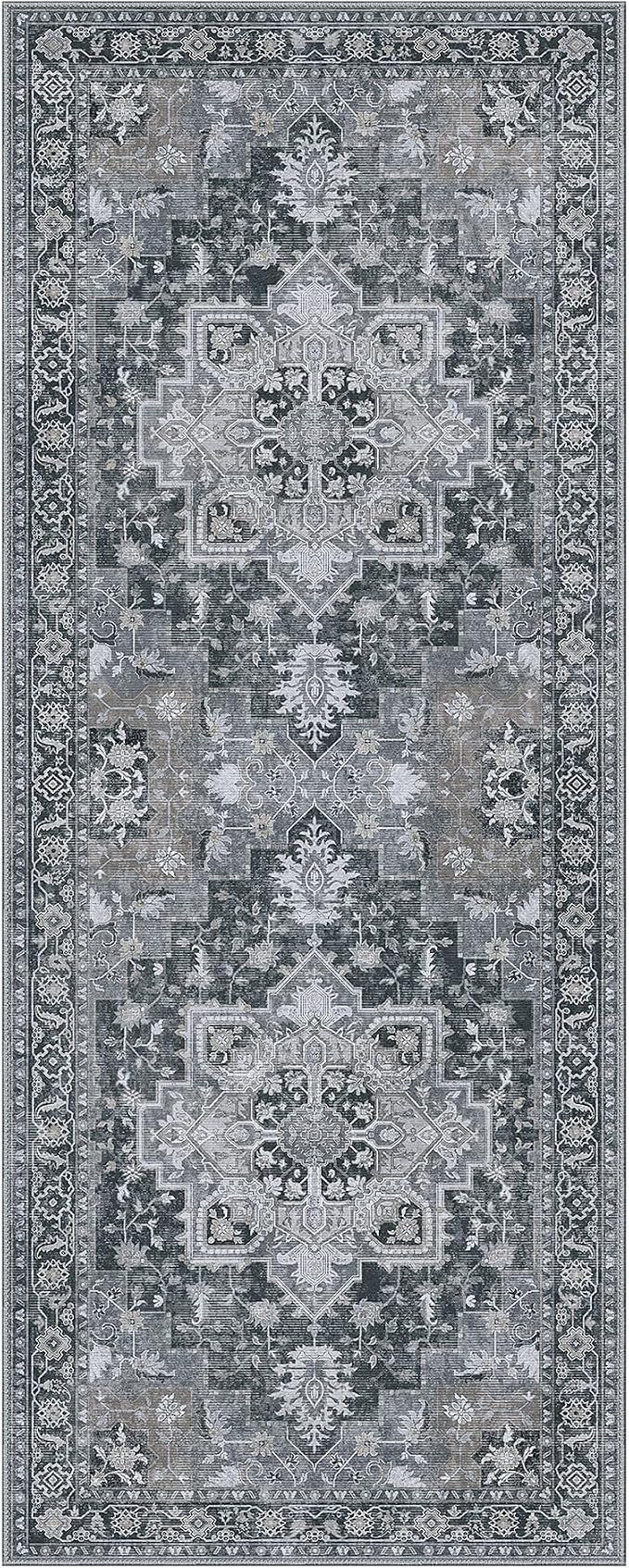 GENIMO 2x7 Runner Rugs for Hallway, Machine Washable Non Slip Vintage Rugs - Image 7