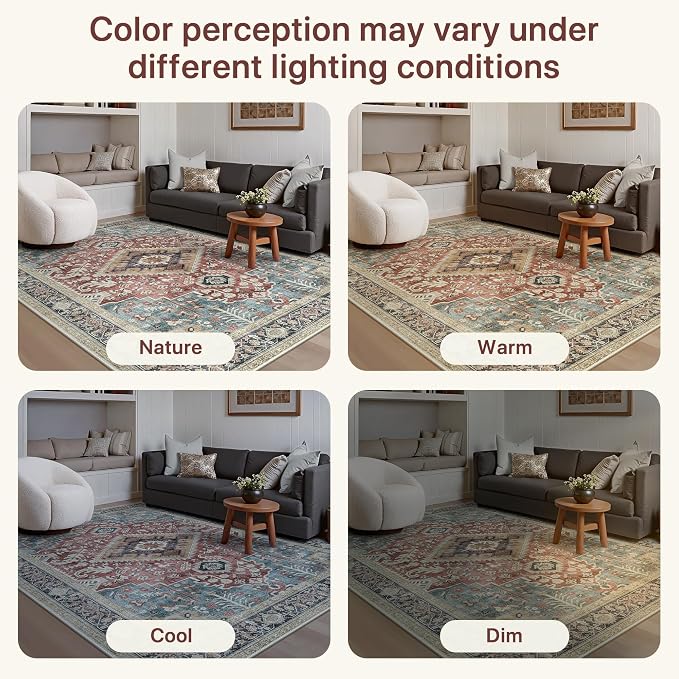 GENIMO 2X10 Washable Vintage Runner Rug - Image 5