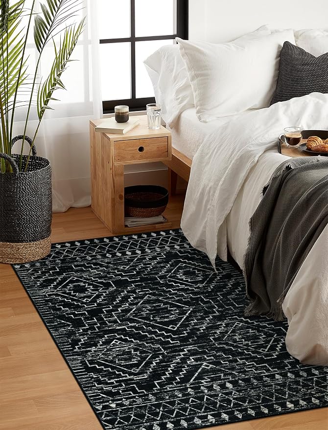Wonnitar Moroccan 3x5 Rug, Non-Slip Geometric Tribal Entry Throw Mat, Boho - Image 6