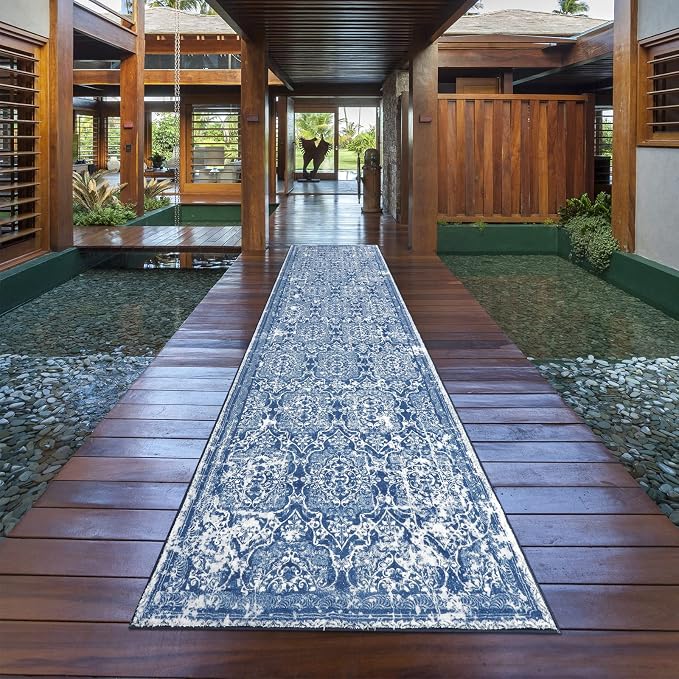 Vaukki Hallway Runner Rug, Vintage Shaggy Soft Laundry Rug Runner, Non Slip - Image 6