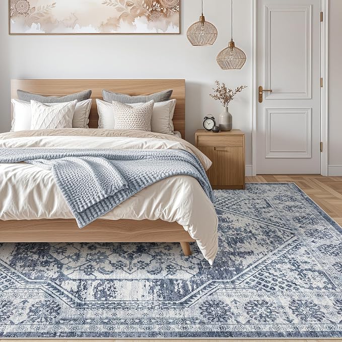 Vintage Living Room Area Rug 5x7 - Image 6
