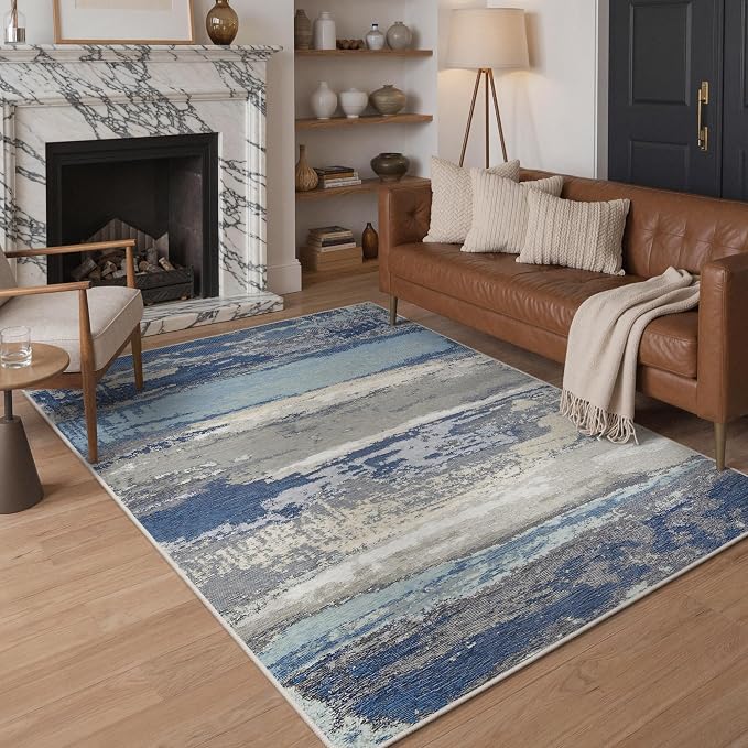 GENIMO 5X7 Washable Modern Area Rugs by GENIMO