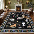 9x12 Area Rugs Living Room Rug: Vintage Washable Rug Floral Soft Carpet Indoor by EXPEDIX