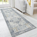 GENIMO Runner Rug 2x5, Machine Washable Non Slip Vintage Runner Rug, Low Pile by GENIMO
