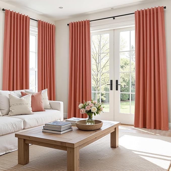 Guken 100% Blackout Curtains 90 Inch Length 2 Panels Set - Image 9
