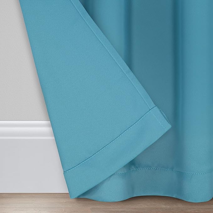 ECLIPSE Blackout Curtains for Bedroom-Darrell 37" x 84" Insulated Darkening - Image 3