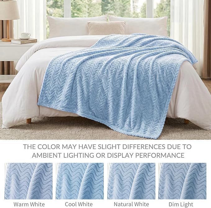 Exclusivo Mezcla Twin Blanket for Bed, Cozy Lightweight Fleece Blankets for All - Image 5