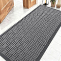 OLANLY Front Door Mat Outside Entrance 59x23, Heavy Duty Sturdy Natural Rubber by OLANLY