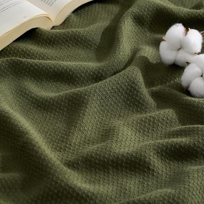 Bedsure GentleSoft 100% Cotton Blanket King Size by BEDSURE