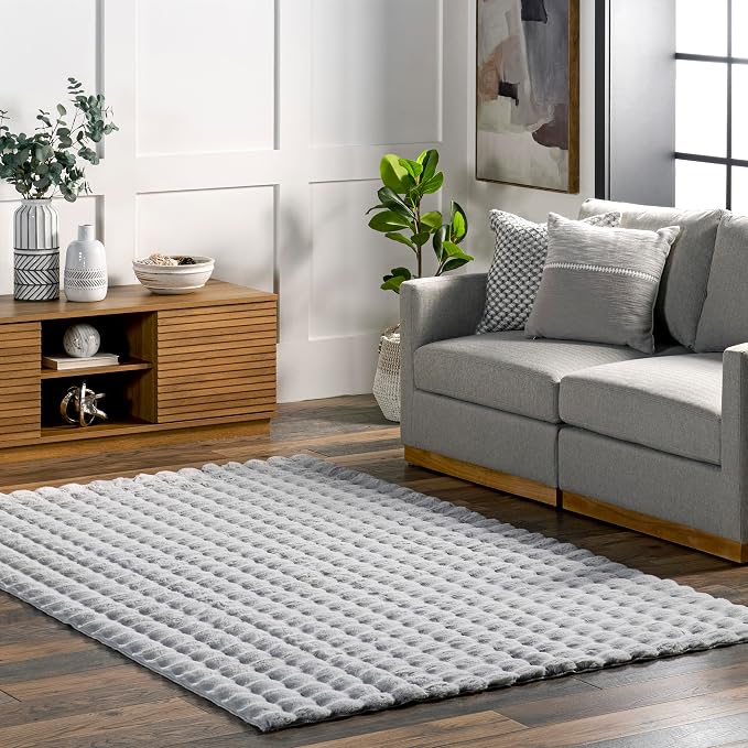 nuLOOM 3'9' x 6' Cozy Plush Area Rug, Machine Washable, Soft Fluffy Shag Carpet by nuLOOM