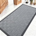 OLANLY Front Door Mat Outside Entrance 47x23, Heavy Duty Sturdy Natural Rubber by OLANLY