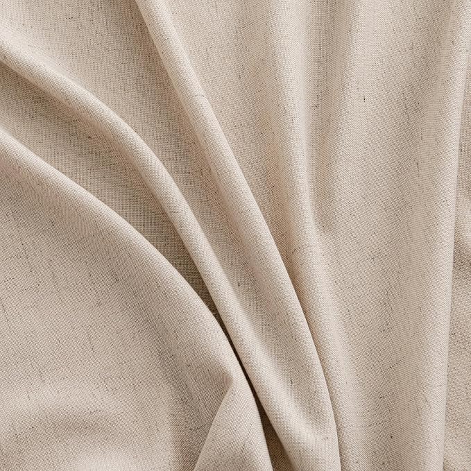 MIULEE Non-See-Through Privacy Linen Curtains 2 Panels, Light Filtering Window - Image 7