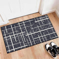 Washable Runner Rug 2x4, Modern Distressed Stripe, Kitchen Runner Rug Non Slip by TTelephant