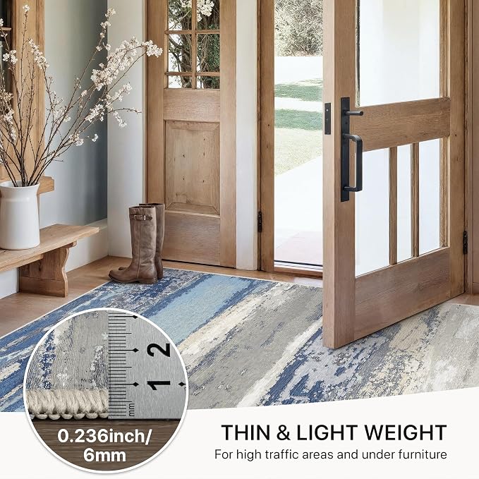 GENIMO 2X5 Washable Modern Runner Rug - Image 6