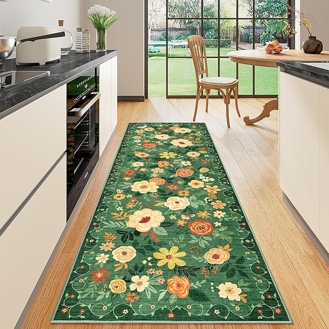 DUKINO Runner Rug, 2x10 Kitchen Hallway Carpet, Washable by DUKINO