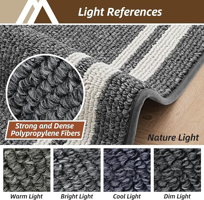 COSY HOMEER Kitchen Rugs Non-Slip 20x30/20x48 Inch Thick Polypropylene Standing - Image 9