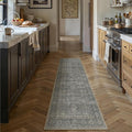 PureCozy Grey Brown Runner Rug 2x6 Vintage Carpet Hallway Long Indoor Kitchen by PureCozy