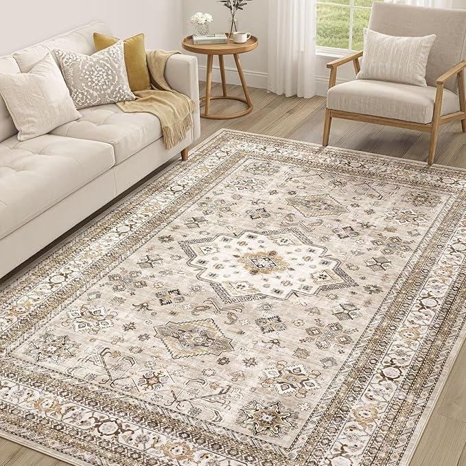 Vintage Living Room Area Rug 6x8 by COTILED