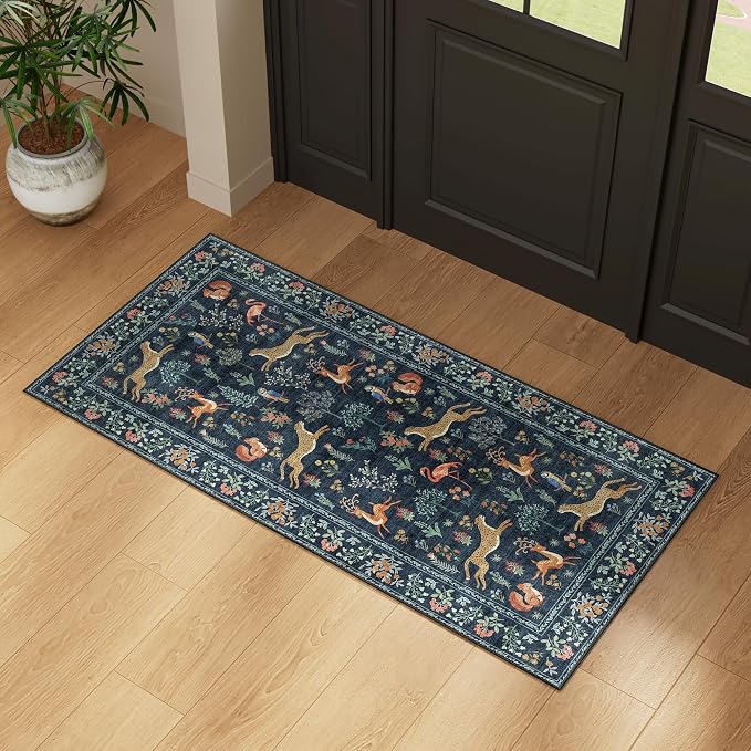 DUKINO 2x4 Rug for Hallway, Washable Kitchen Runner Rug - Image 3