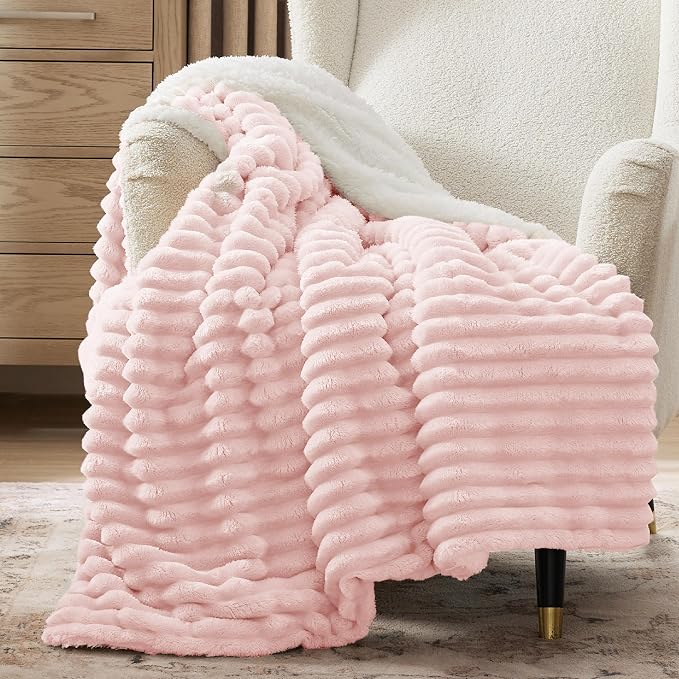 Bedsure Sherpa Throw Blanket for Couch by BEDSURE