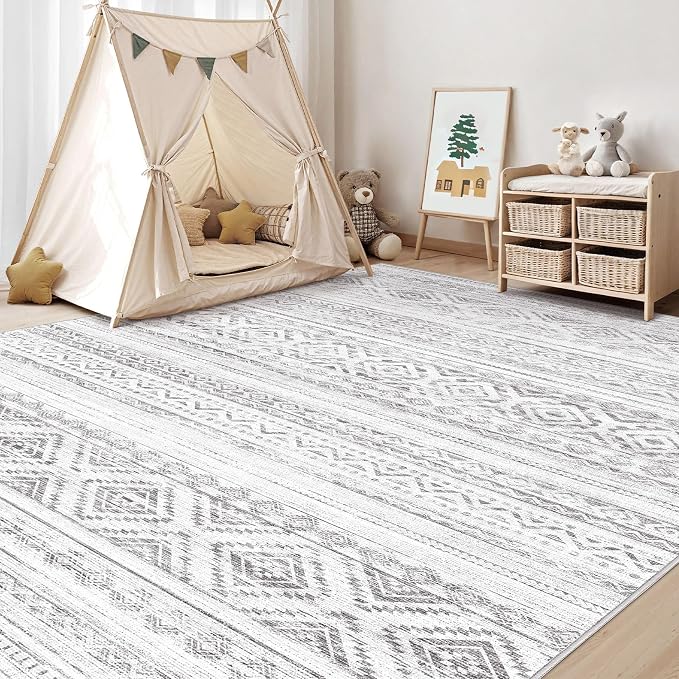 cotiled 6x9 Area Rug Living Room: Washable Boho Rugs - Image 7