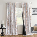 MEETSKY Blackout Curtains 84 Inches Long Leaves Patterned Farmhouse Thermal by MEETSKY