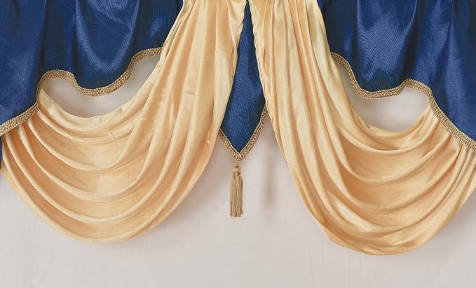 GOHD Valarie Fancy Window Valance. 54 x 18. Taffeta Fabric - Image 3