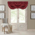 Elrene Home Fashions Antonia Floral Damask Waterfall Window Valance by ElreneHomeFashions