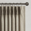 Topfinel 108 Inch Pinch Pleated Linen Curtains 2 Panels, Extra Long 9ft Curtain by Topfinel