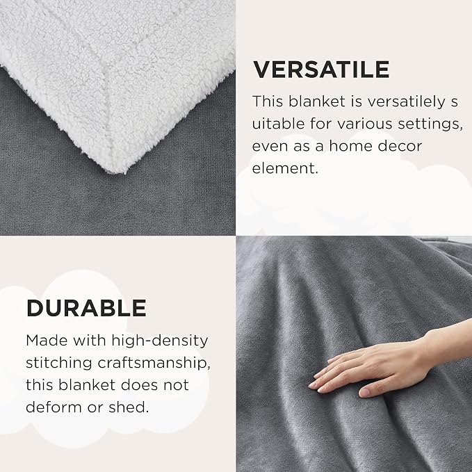 Bedsure GentleSoft Sherpa Fleece Twin Blanket - Image 8