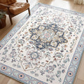 Phantoscope Washable Area Rug 4'x6' Non-Slip, Vintage Boho Rugs by Phantoscope